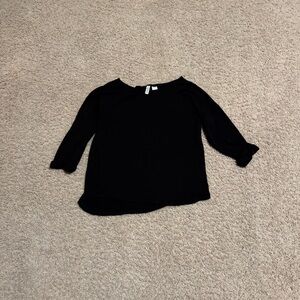 H&M Black Divided Top
